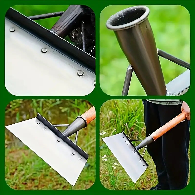 Saw Blade Steel Shovel - 21cm/ 8.27inch, Multifunctional Garden Shovel, Snow Shovel, Household Cleaning Shovel, Outdoor Garden Cleaning Shovel, Handleless, Stainless Steel, Yard Weeding Tool Shovel