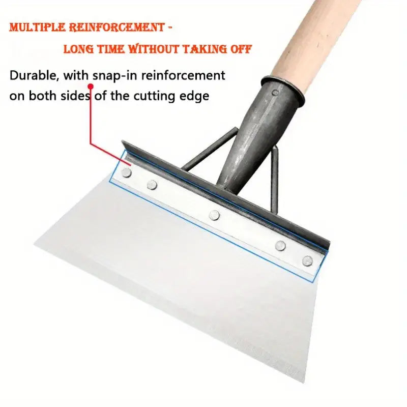 Saw Blade Steel Shovel - 21cm/ 8.27inch, Multifunctional Garden Shovel, Snow Shovel, Household Cleaning Shovel, Outdoor Garden Cleaning Shovel, Handleless, Stainless Steel, Yard Weeding Tool Shovel