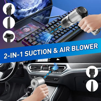 20000PA High Power Cordless Handheld Car Vacuum Cleaner - Brushless Motor, 3-in-1 Portable Keyboard Vacuum, Mini Air Duster for Car, Home, and Office Cleaning - Rechargeable, Lightweight, and Easy to Use