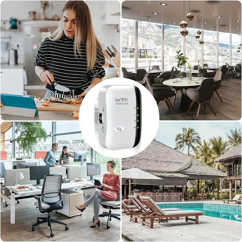 Long Range Wireless Repeater Access Point - Boost Your WiFi Signal Up To 300Mbps