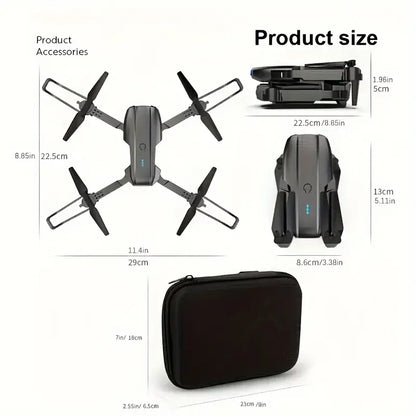 E99 K3 Professional Rc Drone With Dual Cameras - Foldable, Height Hold, Wireless Enabled, Usb Charging - Perfect