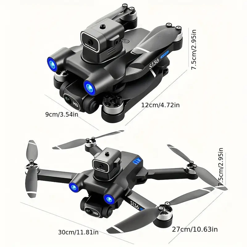 GPS Drone with 4K Camera for Adults, Brushless Motor, RC Quadcopter with Auto Return, Follow Me, Circle Fly, Waypoint Fly, Altitude Hold with 2*Battery